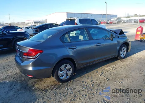 2013 Honda Civic Lx z USA, uszkodzony, nr VIN 19XFB2F55DE020082